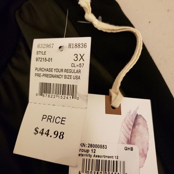 Jessica Simpson Maternity pants black 3X NWT - Picture 6 of 7